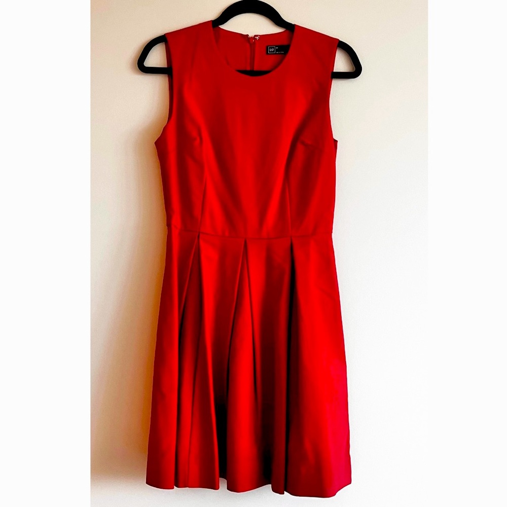 BNWT GAP RED FLARE TANK DRESS